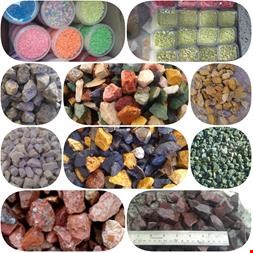 فروش شن رنگی و سنگ قلوه و سنگ ریزه سفید