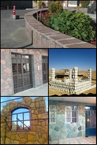  اجرای سنگ مالون لاشه ورقه ای