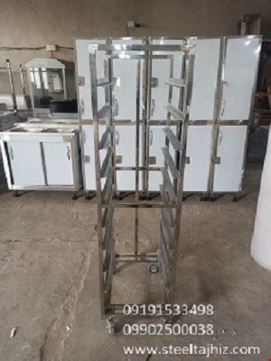 ترولی استیل حمل سینی