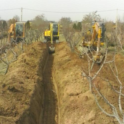 خدمات اجاره مینی بیل و بیل مکانیکی بهمراه پیکور 09124977282