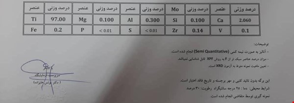 شمش فوری فروشی - شمش تیتانیوم فروشی