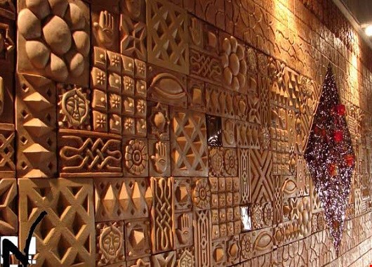 خرید وفروش سفال -سفال نقش برجسته نقش آرا