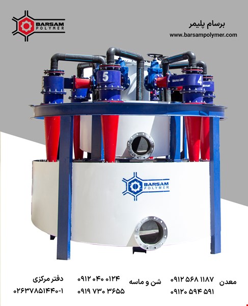 هیدروسیکلون خوشه ای، / تجهیزات صنعتی معدنی