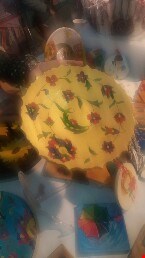 خرید و فروش صنایع دستی- سفال نقاشی طرح فرش