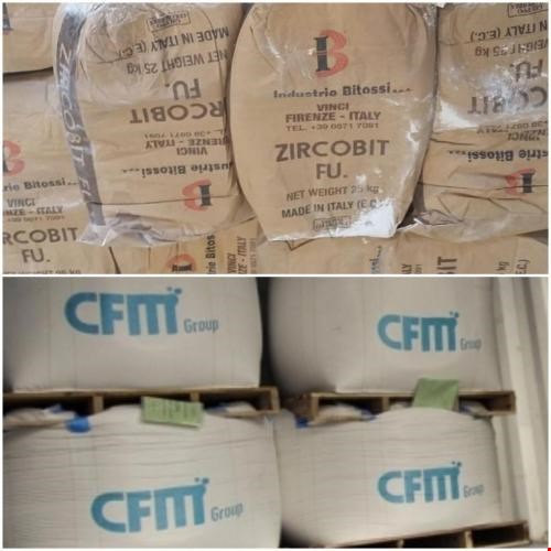 مواد معدنی صنعتی - فروش سیلیکات زیرکونیوم BITOSSI ایتالیا و CFM اسپانیا