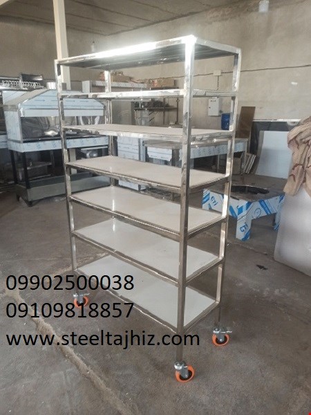 فروش قفسه استیل 4 طبقه